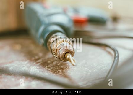 Set of tools and instruments on background. Stock Photo