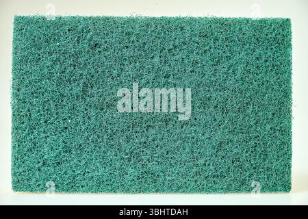 Green abrasive sponge texture for background Stock Photo