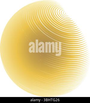 Contemporary set of halftone rounded 3d figures. Stock Vector