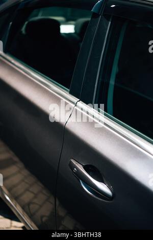View of the car doors from the outside. High quality photo Stock Photo