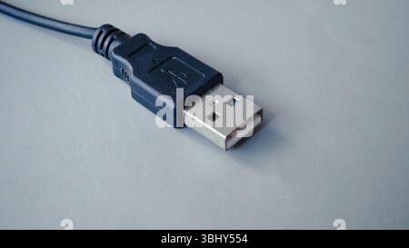 Close-up of a USB Type-A Connector Stock Photo