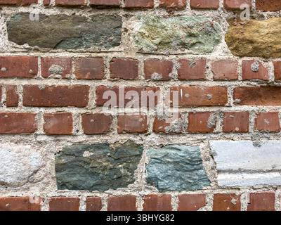 old brick stone wall graphic texture background Stock Photo