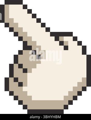 Vector illustration of a stylized computer mouse in a simple line art ...