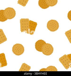 Seamless pattern with hand drawn crackers  Stock Vector