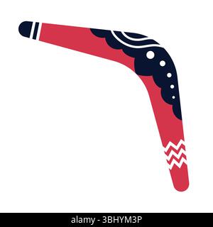 Australian boomerang - modern flat design style single isolated image Stock Vector