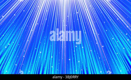 Sunlight rays background with light effects. Blue backdrop with light of radiance. Vector illustration Stock Vector