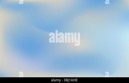Calm Blue Pastel Gradient Background. Soft Abstract Blur for Minimalist Design. Abstract liquid background. Gradient mesh Effect vector design. Stock Vector