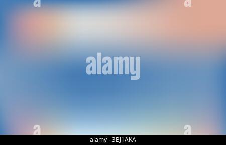 Calm Blue Pastel Gradient Background. Soft Abstract Blur for Minimalist Design. Abstract liquid background. Gradient mesh Effect vector design. Stock Vector