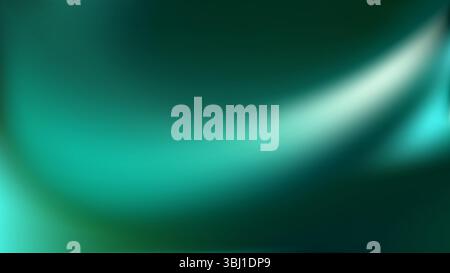Green teal gradient background. Smooth abstract green gradient. Stock Vector