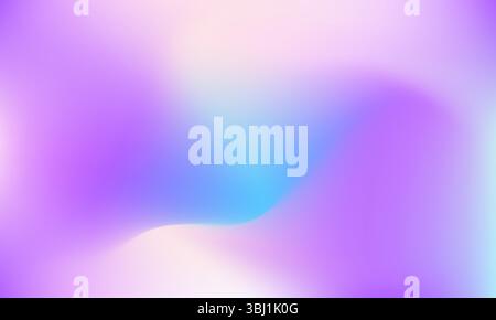 Vibrant Pastel Gradient Background. Abstract liquid background. Gradient mesh Effect vector design. Soft Fluid Abstract Design in Purple, Blue. Stock Vector