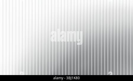 Ribbed warehouse with corrugated reed pattern and metal wall panel. White glass roof and iron siding plate with zinc steel sheet. Seamless 3D silver o Stock Vector