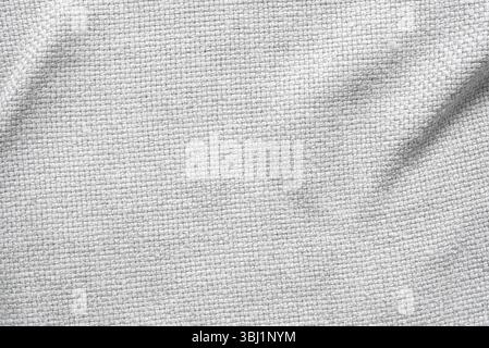 Close-up of white textile fabric Stock Photo