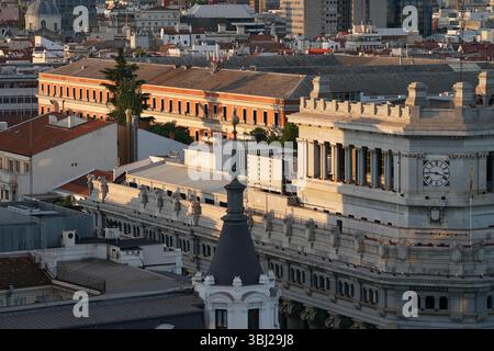 Aerial view of Madrid, Spain Stock Photo