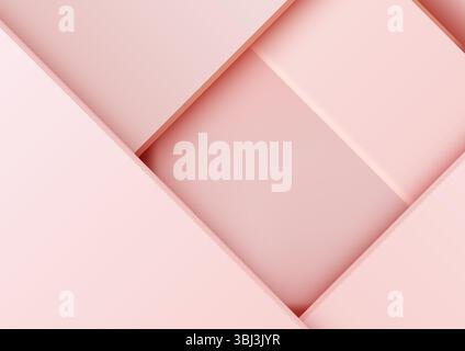 modern pink geometric abstract background with minimal layered shapes and soft gradient texture, branding, web design, and social media posts, offerin Stock Vector