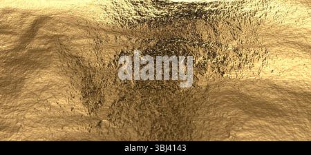 Gold metal foil background. Shiny, luxurious texture with vintage, brass surface and decorative gleam. Soft blur effect with a seamless, fine, antique Stock Photo