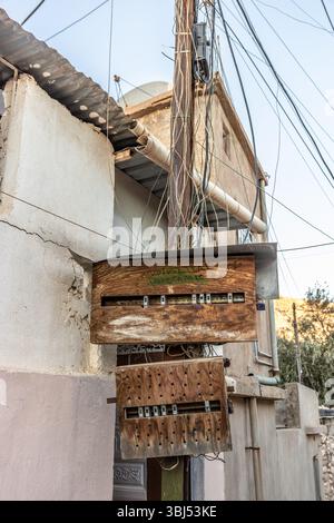 Circuit breakers in Alqosh village, Kurdistan Region of Iraq Stock Photo