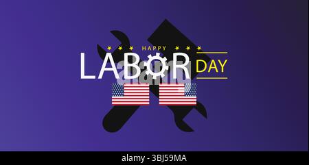 Embracing Labor Day Recognizing the Spirit of Work in the US Stock Vector