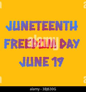 Juneteenth Freedom Day Celebration Vector Stock Vector
