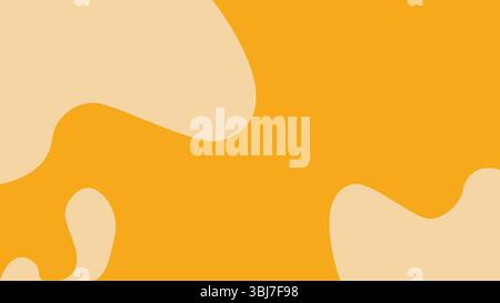 Yellow and beige organic flow background Stock Vector