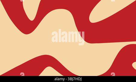 Red and beige modern abstract background Stock Vector