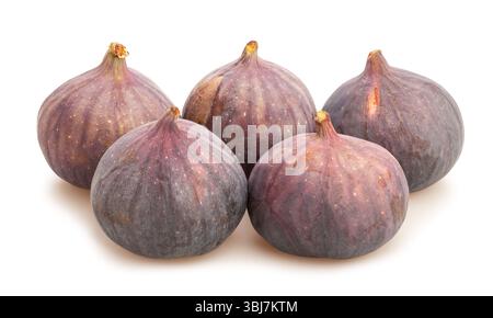 figs path isolated on white Stock Photo