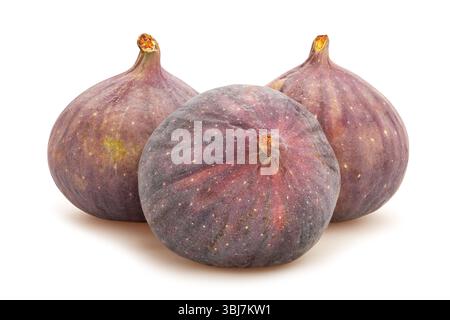 figs path isolated on white Stock Photo