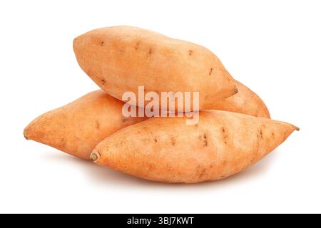 sweet potato path isolated on white Stock Photo