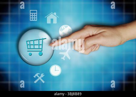 concept for online shopping Stock Photo