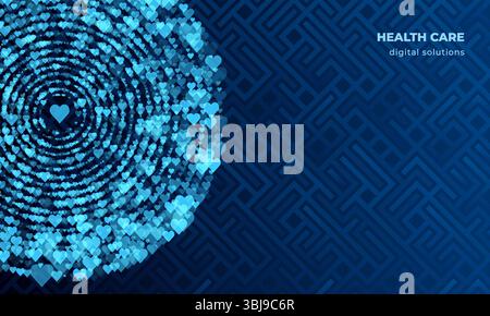 Big data and artificial intelligence concept. Machine learning and cyber mind domination concept in form of women face outline outline with circuit bo Stock Vector