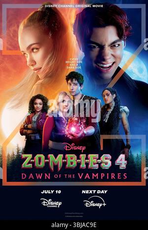 Zombies 4 movie poster  Malachi Barton & Freya Skye Stock Photo