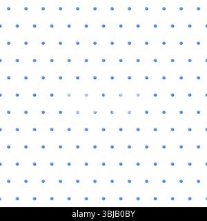 abstract fabric seamless pattern: tiny blue paint dots against white background Stock Photo