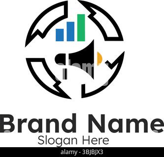 Marketing Solutions for Brand Growth Data Analysis Promotion Strategies and Strategic Communication in a Dynamic Stock Vector