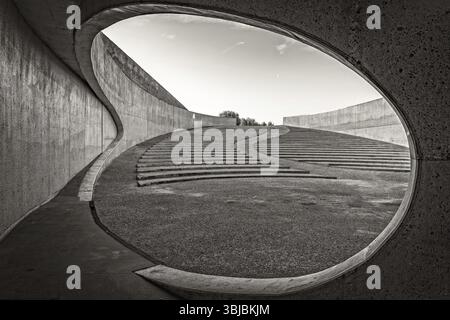 Entrance to a road tunnel Stock Photo