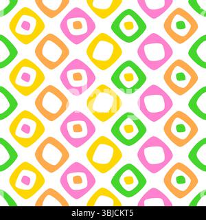 Vibrant colors hole seamless pattern Stock Vector