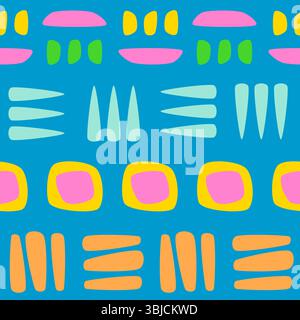 Happy vibrance seamless pattern multicolor Stock Vector