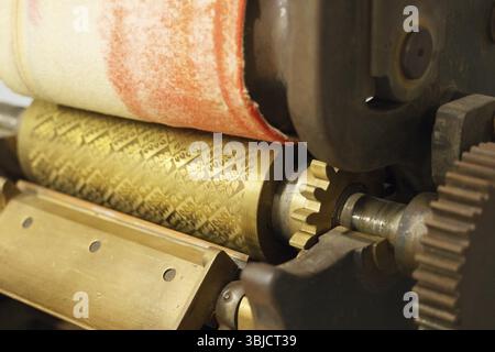Old Sample Machine Sampling machine. Used to create samples for printing Stock Photo - Alamy