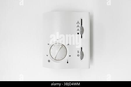 Control panel for built-in air conditioners on the wall Stock Photo