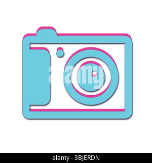 Photo Camera Icon Set – Simple Vector Design Illustration for Photography and Image Capture. Stock Vector