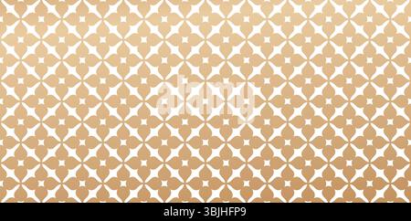 Seamless vector pattern in Arabian style. Geometric ornament golden colors isolated for wallpapers and backgrounds, fabric, textile, cover, wrapping Stock Vector