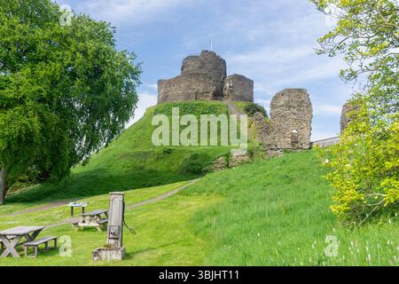 13th century Launceston Castle, Castle Dyke, Launceston, Cornwall, England, United Kingdom Stock Photo