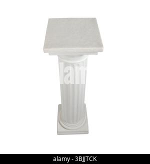 Antique white columns. Roman historical stone colonnade or pillars ...
