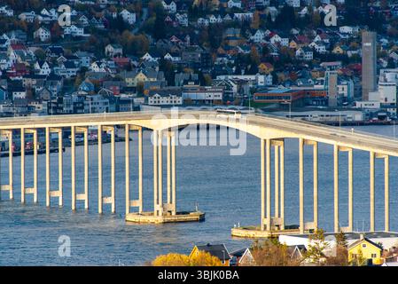 The Tromso Bridge - Norway Stock Photo