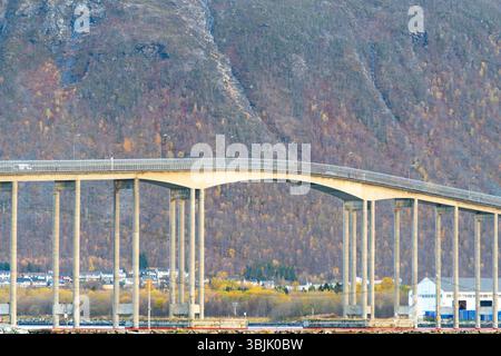 The Tromso Bridge - Norway Stock Photo