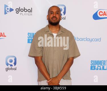 London, UK. 15th June, 2025. Jay London attending the Capital Summertime Ball 2025 at the Wembley Stadium in Wembley. Credit: SOPA Images Limited/Alamy Live News Stock Photo