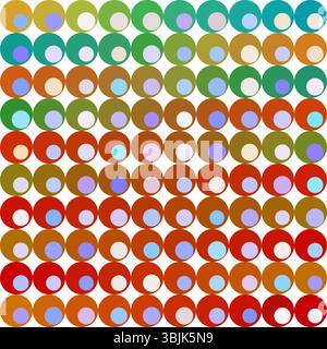 This pattern evokes the bright blooms of spring flowers, the warm tones of summer festivals, the rich hues of autumn harvests, and the cool sparkle of Stock Vector