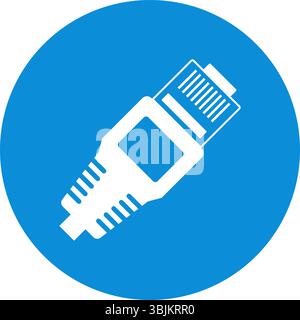 Computer port icon design template Stock Vector