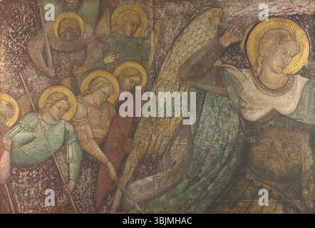 Spinello Aretino; Saint Michael and Other Angels; The National Gallery, London; http://www.artuk.org/artworks/saint-michael-and-other-angels-115212 Stock Photo