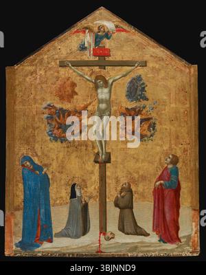 Virgin and Child Surrounded by Saints - Crucifixion Paolo di Giovanni ...
