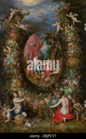 Fruittuin Rond Een Schilderij Van De Cybele Van Jan Brueghel De Oudere Hendrik Balen Met Daarin Afbeelding Het Gemaakt Door Garland Fruit Image204398520