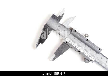 Vernier caliper isolated on white background Stock Photo